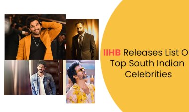 The top South Indian celebrities are listed by IIHB