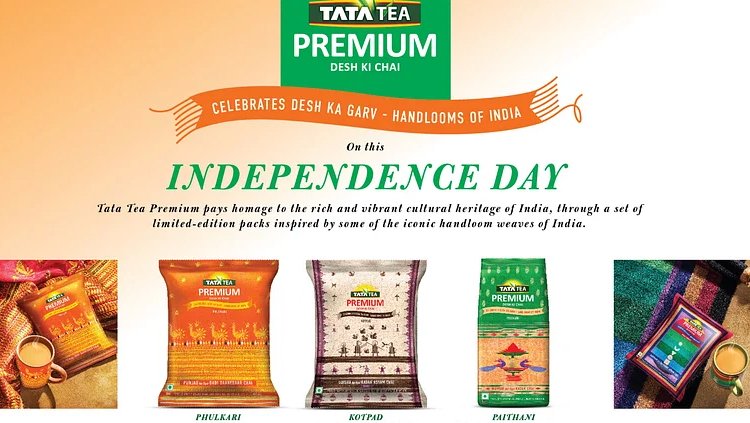 Tata Tea Premium Celebrates India's Handloom Heritage with Limited-Edition Packs for Independence Day