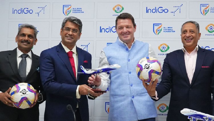 IndiGo Partners with AIFF as Official Airline for Indian Football Team