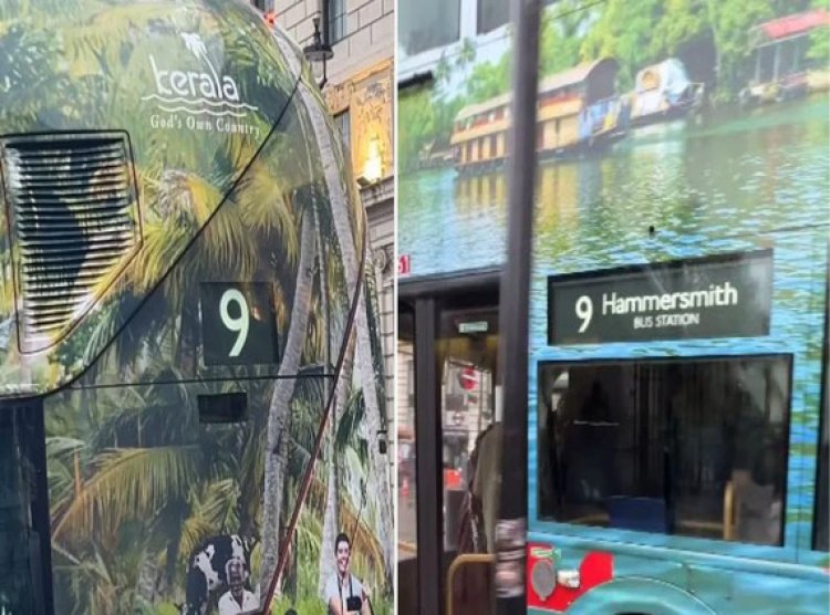 Kerala Tourism Ad on London's Bus Sparks Viral Sensation