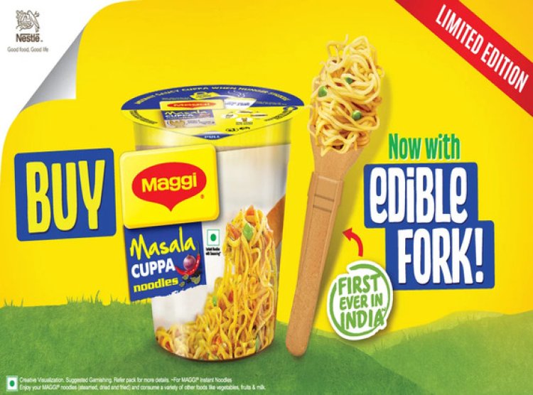 Maggi launches edible wheat flour fork for eco-friendly dining
