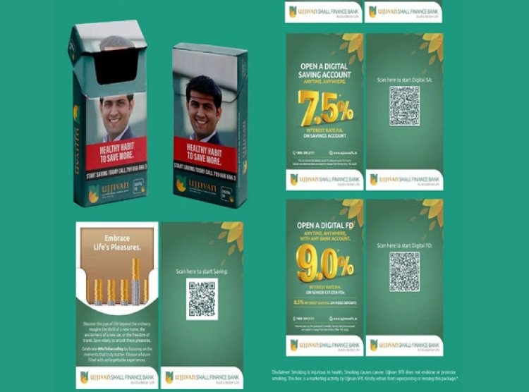 Ujjivan SFB distributes lookalike cigarettes creatively on World No Tobacco Day