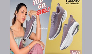 Sonam Bajwa urges women to embrace personal style with Campus sneakers.