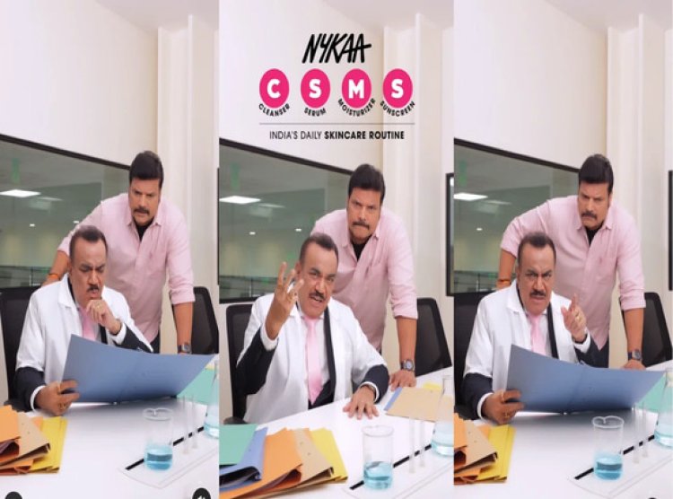 Nykaa’s campaign features CID’s ACP Pradyuman and Daya investigating skincare problems