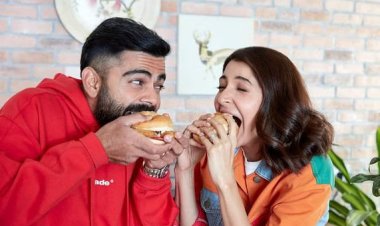 Anushka Sharma, Virat Kohli promote Blue Tribe's plant-based Soya Chaap
