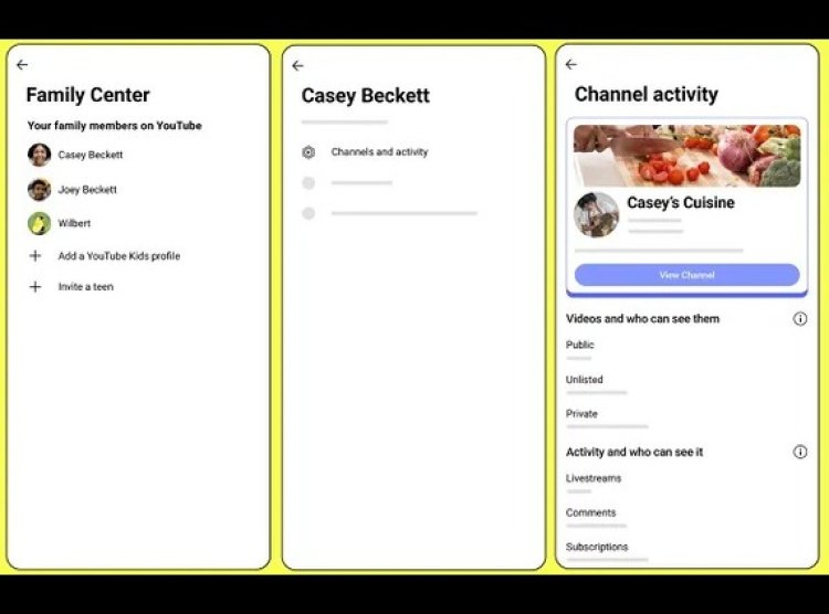 New YouTube Family Center Feature Monitor Teen Channel Activity