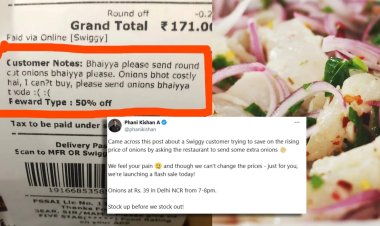 Swiggy Steps In to Help Delhiite Battling Onion Prices