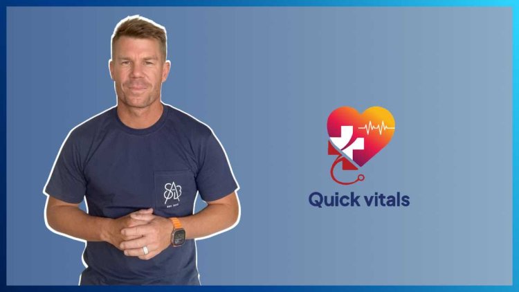 David Warner Joins Quick Vitals as Wellness Ambassador to Promote Health Awareness in India