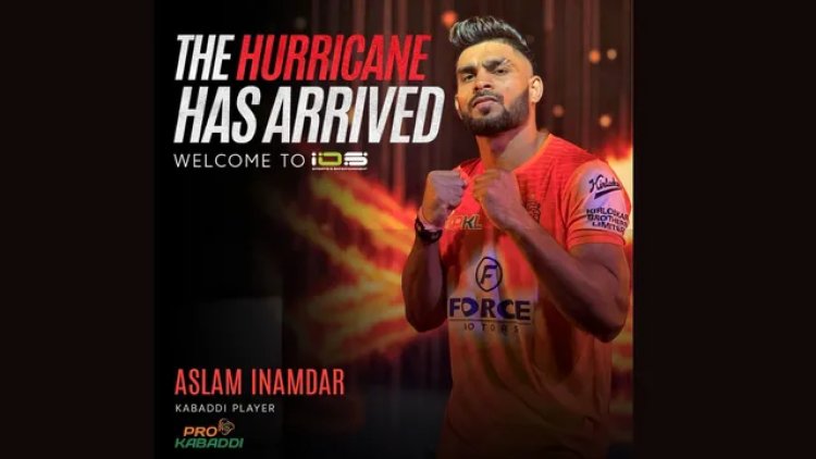 Kabaddi Star Aslam Inamdar Signs with IOS Sports and Entertainment