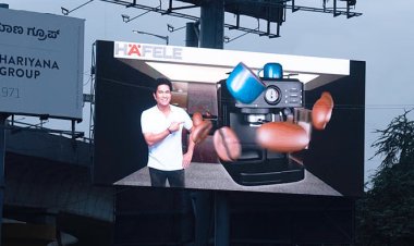 Hafele Unveils Groundbreaking Anamorphic Billboard with Sachin Tendulkar