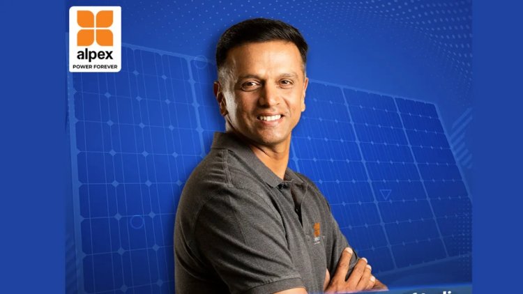 Rahul Dravid Joins Alpex Solar as Brand Ambassador for Sustainability