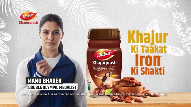 Manu Bhaker Shoots for Dabur Khajurprash with Energy-Packed Precision