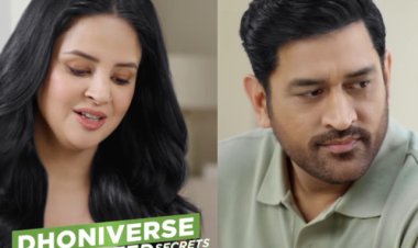 Dhoni and Sakshi Reveal Playful Banter Behind Haircare Magic