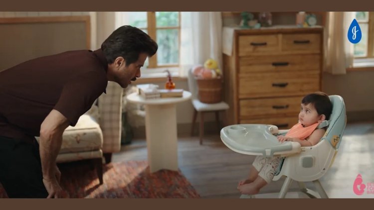 Anil Kapoor Loses Staring Contest to Baby in Johnson’s Spot