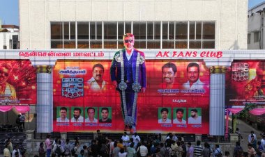 Ajith Kumar Fans Craft 15‑Foot Milk Bikis Garland for Blockbuster