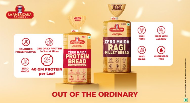 LA Americana Gourmet By Bonn Group strengthens its portfolio & expands its Range with Protein Bread and Ragi Millet Bread