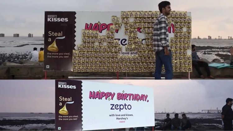 Hershey’s Chocolate Billboard Sweetens Zepto’s 4th Birthday