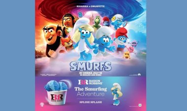 Baskin Robbins India Goes Blue with Smurfs Magic