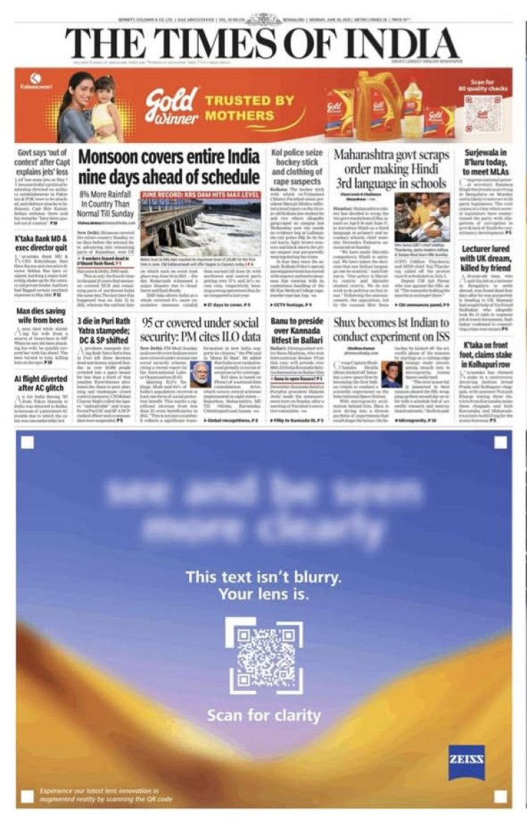 ZEISS India’s Print Ad Blends Clarity With Digital Magic