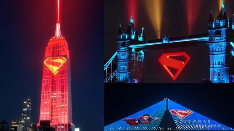 Superman’s Global Promotions Light Up Mumbai to Paris