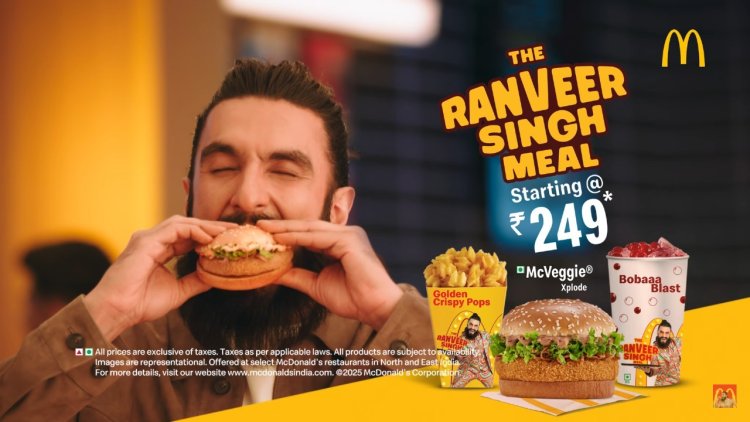 Ranveer Singh Shines in New McDonald’s Campaign and Meal