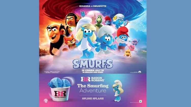 Baskin Robbins India Goes Blue with Smurfs Magic