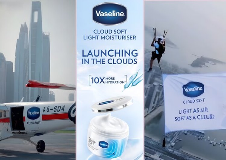 Vaseline Launches Cloud Soft Moisturiser with Skydive Dubai Campaign