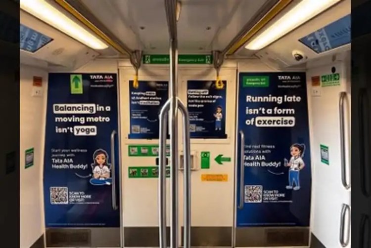 Tata AIA Goes Tunnel Witty: Metro Gets Health Buddy Makeover