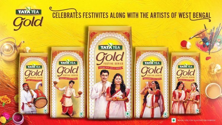 How Tata Tea Gold Made Durga Puja a Living Golden Painting