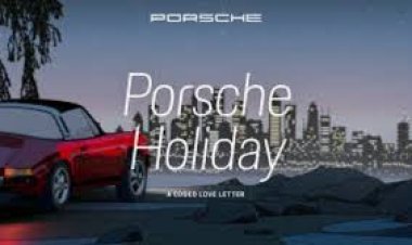 Porsche Revives Hand-Drawn Holiday Ad While AI Takes Heat