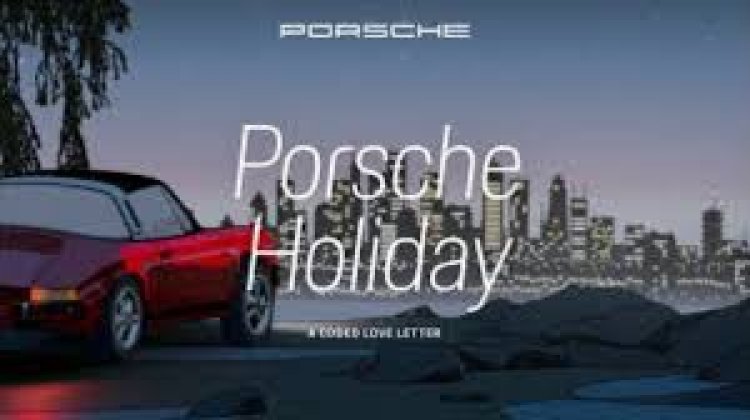 Porsche Revives Hand-Drawn Holiday Ad While AI Takes Heat