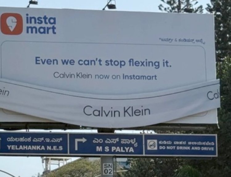 Swiggy Instamart Announces Calvin Klein Arrival with Bold OOH That Blends Fashion Drops and Quick Commerce
