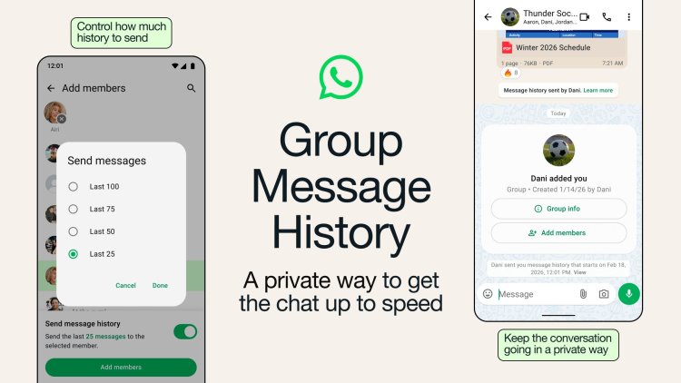 WhatsApp Adds Group Message History to Ease New Member Onboarding