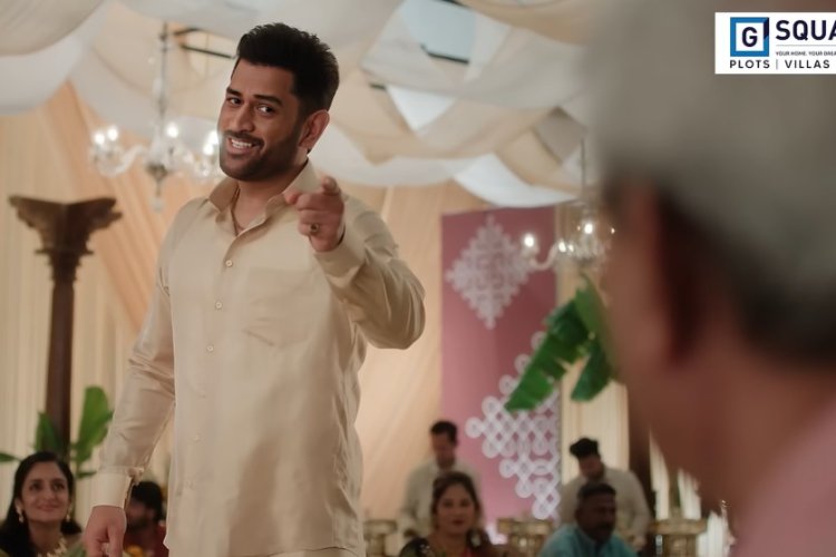 G Square Campaign With MS Dhoni Highlights Zero-Cash Policy for Plotted Real Estate Investments