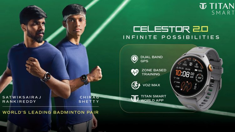 Titan Smart Signs Satwik-Chirag, Launches Celestor 2.0 GPS Watch