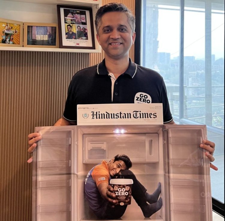 Go Zero Turns Newspaper Into Fridge: LED Campaign Brings Ice Cream “Moment of Truth” to Print Media