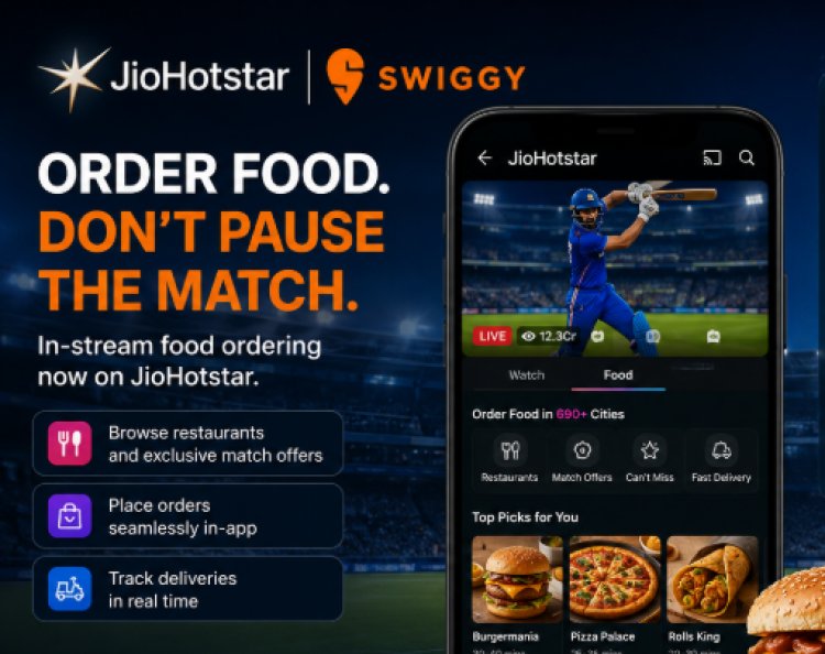 JioHotstar And Swiggy Bring In Stream Food Ordering To 37 Million Cricket Fans