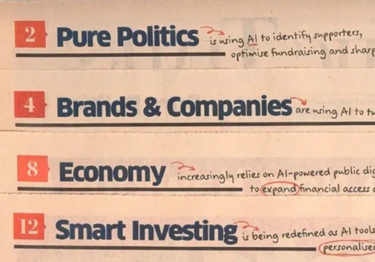 Manja Turns The Economic Times Newspaper Into AI-Themed Advertising Canvas