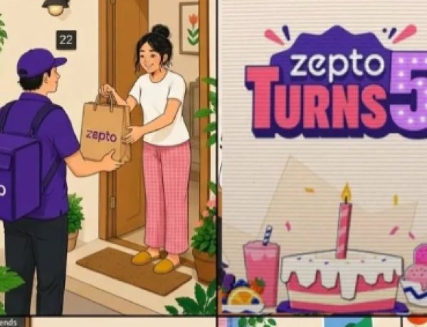 Zepto Marks Fifth Anniversary With Personalised In-App Birthday Reel