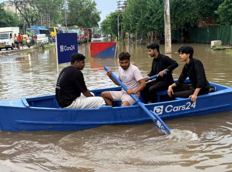 Cars24 Slapped With ₹50,000 Challan Over Gurugram Boat Stunt