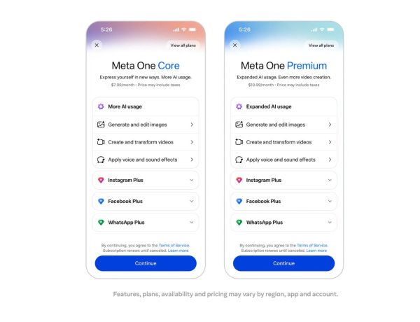 Meta Debuts 'Meta One' Subscription Service in India Starting at ₹79