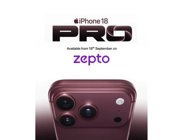 Zepto Brings iPhone 18 Pro and AirPods 5 from September 18