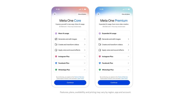 Meta Debuts 'Meta One' Subscription Service in India Starting at ₹79
