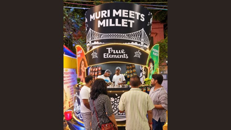 True Elements Brings Kolkata's Favourite Street Snack to Pujo Celebrations with a Larger-than-Life Jhalmuri Installation